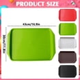 thumbnail image 3 of Plastic Fast Food Tray, 16.9In X 11.8In Restaurant Serving Trays with Handles, Rectangular Cafeteria Tray for Coffee, Parties, Lunch Table, Kitchen, Non Skid, 3 of 6