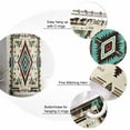 thumbnail image 5 of Small Stall Shower Curtain 36x78 Inch Narrow Half Size Red Teal Brown Southwestern Bath Curtains Bathroom Decor Ethnic Geometric Boho Waterproof Fabric Shower Curtain Set with Hooks 36 Inch, 5 of 6