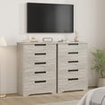 thumbnail image 3 of Cómoda Moderna de Madera con 5 Cajones, Cómoda con Tiradores Empotrados Integrados, Gabinete de Almacenamiento de Parte Superior Ancha con Anti-vuelco, para Recámara, Sala de Estar, Pasillo, Cuarto, 3 of 6