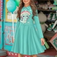 thumbnail image 2 of DISNIMO Axolotl Dress Girls Mushroom Dress Kids Collared Dress Child Twirling Dresses for Girls 7-8 Years Old Girl Skater Dress Girls Swing Dress Button Down Dress Girls Midi Length Dress Clothes, 2 of 7