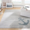 thumbnail image 4 of Home Dynamix Marine Anchor Coastal Anchor Indoor/Outdoor Area Rug, Grey/Ivory , 5'2"x7'2", 4 of 11