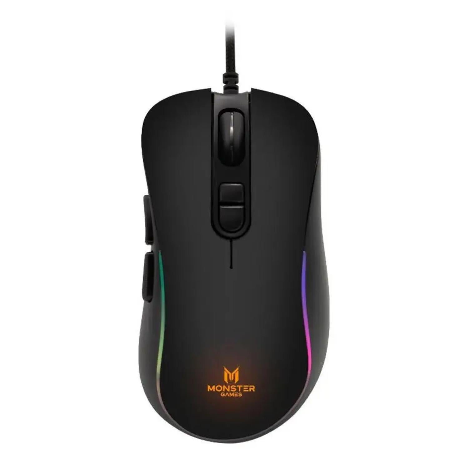 Mouse Gamer Usb Rgb 6B 8000Dpi Negro Bold