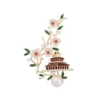 thumbnail image 5 of New Design Clothing Natural Mother Shell Pearl Flower Cheongsam Hanfu Accessories Attic Forbidden City Brooch, 5 of 13