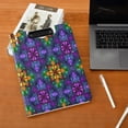 thumbnail image 5 of FORMRS A4 Clipboard Folder with Pen Holder Horizontal Foldable School Office Binder, Purple Stained Glass Pattern, 5 of 9