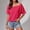 Watermelon Red, variant on MAIHAN Women Polo Shirt Casual Summer Funny Crew Neck Basic Tops Short Sleeve Spring Summer Tops Beach Vacation Clothes for Casual 2026