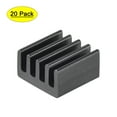 thumbnail image 1 of Disipador de calor de aluminio negro adhesivo de 9x9x5mm, 20 paquetes, 1 of 5