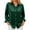 Dark Green, variant on Satin Solid Shirt for Women Everyday Blend with Classic Collar in Autumn Winter Themed White S