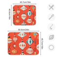 thumbnail image 4 of Yayeee Dish Drying Mat for Kitchen Counter 18"x24" Microfiber Absorbent Pad, Retro Christmas Ornaments Pattern, 4 of 7