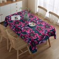 thumbnail image 2 of Pioneer Flower Floral Print Pattern Rectangle Tablecloth 60"x84",Waterproof Polyester Rectangle Table Cloth, Wipeable Spillproof Polyester Tablecloth for Dining, Camping, Indoor and Outdoor, 2 of 5