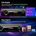 thumbnail image 2 of VOXEAST Auto Estereo Reproductor Bluetooth MP3 Radio Manos Libres FM SD Aux USB Música De Coche Luz Multicolores, 2 of 5
