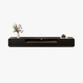 thumbnail image 2 of POVISON Modern Wood TV Stand, Lowline TV Console With Drawers, Open Storage, Cabinet, Walnut Veneer, Fully-Assembled.70.87", 2 of 11