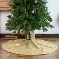 thumbnail image 4 of Dmlowu Christmas Tree Skirt With Sequin - Wrink Proof Xmas Tree Skirt for Holiday Party Christmas Decorations, 35"/90cm Solid Color Christmas Tree Skirts, 4 of 5