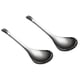thumbnail image 3 of 2 unids Sopa de acero inoxidable cucharas prácticas grandes cucharadas arrozales de arroz (plata), 3 of 5