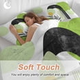 thumbnail image 4 of 3 Piece Boho Middle Century Duvet Cover Set Queen Size,Microfiber Comforter/Quilt Cover with Corner Ties and 2 Pillowcases,Abstract Green Geometric Botanical All Season Bedding with Zipper Closure, 4 of 8