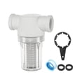 thumbnail image 1 of Colador de bomba de agua Uxcell con malla de 20, pantalla de filtro de acero inoxidable, colador en línea de 3/4" pulgadas NPT hembra [Blanco], 1 of 1