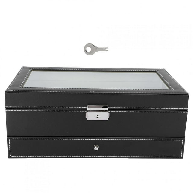MultiFunctional Portable Watch Display Case Wristwatch Jewelry Glasses Storage Box Organizer