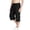 Black, variant on Long Shorts for Boys Casual Elastic Waist Drawstring Below Knee 3/4 Pants Loose Wide Leg Sports Capri Pants with Pockets 4-15 Years