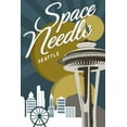 thumbnail image 3 of Seattle, Washington, Space Needle (100% Cotton Canvas Reusable Tote Bag), 3 of 3