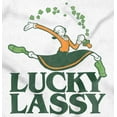 thumbnail image 2 of Olive Oyl St Paddys Lucky Lassy Hoodie Sweatshirt Women Brisco Brands M, 2 of 4