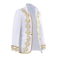 thumbnail image 4 of FYEGRE Men's Elegant Retro Court Formal Stage Performance Wear Embroidered Nobleman Outfit for Events and Productions White M, 4 of 8