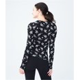thumbnail image 2 of Aeropostale Womens Bird Bouquet Basic T-Shirt, Black, Juniors, X-Small, 2 of 2