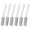 Gray, variant on Gaderth 6 Pack White Extended Handle Toilet Brush, Powerful Stain Remover Toilet Brushes, Bubble Pumice Stone, Hanging Design-13.4 Inch Total Length