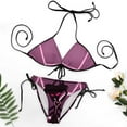 thumbnail image 7 of Angel Dust Hazbin Hotel Women Bikini Set Sexy Two Pieces Halter String Swimsuit Triangle Briefs Tie Side Bottom, 7 of 7
