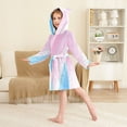 thumbnail image 4 of FORMRS Kids Bathrobe Unisex Hooded Robe Toddler Pajamas Sleepwear, Size 4-6T, Pink Gradient, 4 of 7