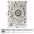 thumbnail image 4 of ARISTURING  Boho Bohemian Throw Blanket, Beige White Floral Cozy Nap Throws with Dotted Daisy Medallion Design for Bed Couch Chair Decor Comforter, 4 of 6