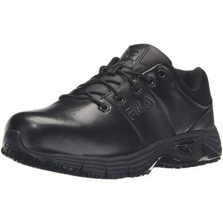Fila Men's Memory Reckoning 7 Work Slip Resistant Steel Toe Running Shoe BLACK/BLACK/BLK