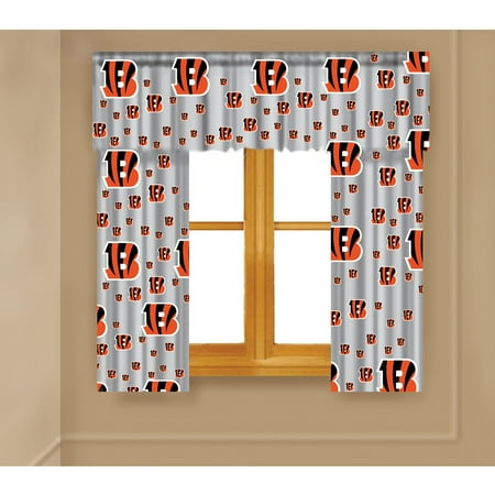 Nfl Cincinnati Bengals Curtain Panels Set Walmart Com