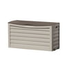 Suncast 63-Gallon Patio Deck Box, Plastic, DB6300, Taupe/Brown, 46L x 18W x 24H inches, 19 lb