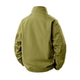 thumbnail image 3 of JTSRKL Mens Stand Collar Windbreaker Jackets Waterproof Loose Fit Outdoor Hiking Bomber Coat No Hood Breathable Streetwear Daily Comfort Top, 3 of 7