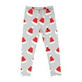 thumbnail image 4 of Pantalones largos con estampado navideño, cintura alta, elásticos y suaves, para niña, 4 of 8