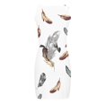 thumbnail image 5 of Vestido delgado estampado con cuello en V sin mangas informal de moda cómoda de verano para mujer Pompotops  ghjkhdj18963, 5 of 5