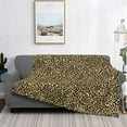 thumbnail image 3 of Vsdgher Leopard1 Pattern Fleece Throw Blanket, Horizontal Fleece Bedding Home Decor for Couch & Bed All Season Use -80"x60", 3 of 7