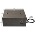 thumbnail image 7 of Real Flame Baltic 36.5" Square Propane Fire Table in Glacier Gray, 7 of 7
