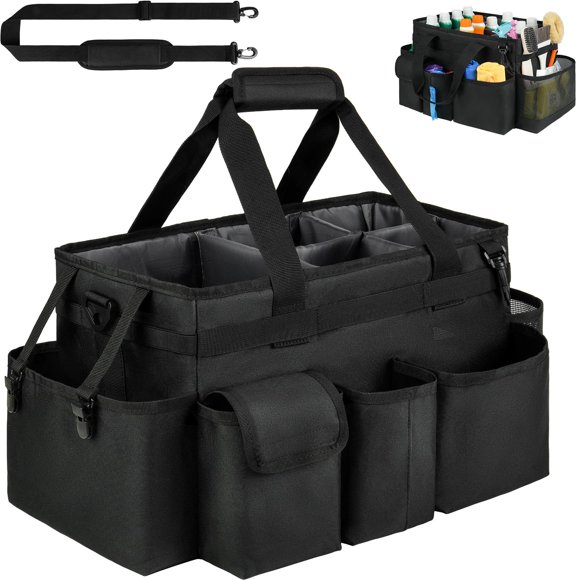 Bolsa de limpieza ZIOZERTT, organizadora grande, de nailon negro