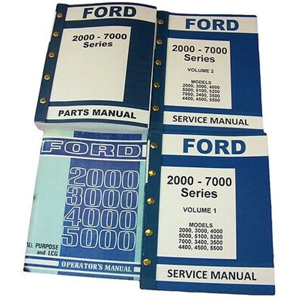Lot Ford 3000 4000 Series Tractor Service Repair Operators Parts Manuals  Catalog