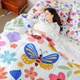 thumbnail image 5 of Manfei Flying Butterflies Queen Bedding 7pcs,Spring Garden Bedding Comforter Set Queen,Reversible, 5 of 6