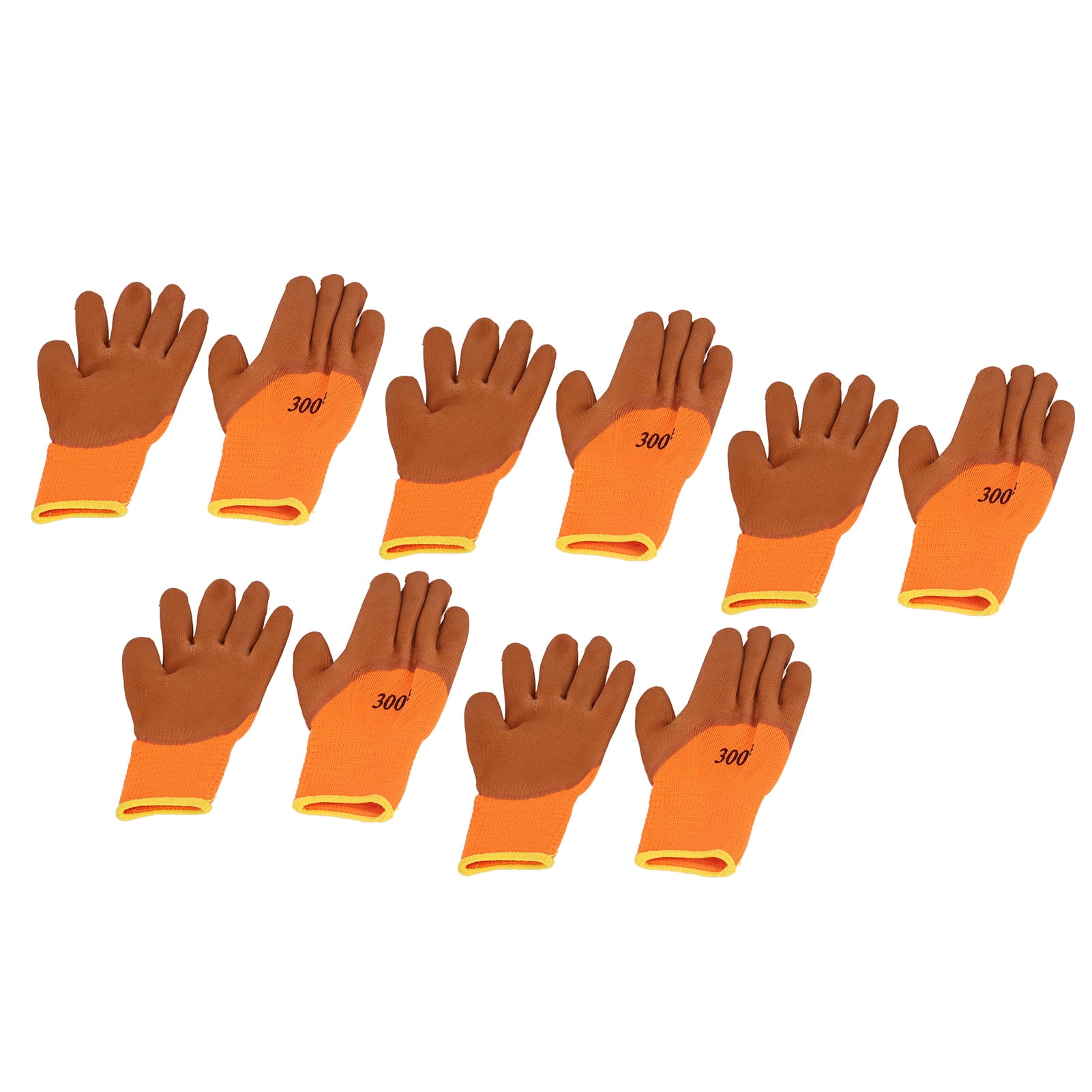 Thermal Gloves, Excellent Grip 5 Pairs Winter Work Gloves  For Mechanical Maintenance