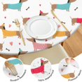 thumbnail image 4 of Colorful Funny Dachshund Round Fitted Tablecloth with Elastic Edge,Dining Table Cover Waterproof,Outdoor Round Tablecloth for Camping,Dining,Indoor and Outdoor, 4 of 7
