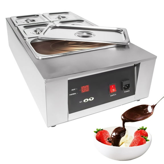 GorillaRock Chocolate Melting Pot | Electric Warmer | 5 Tanks | 110V