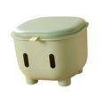 thumbnail image 3 of Lipstore Storage Ottoman Footstool Multifunctional Large Capacity Box Organizer Foot Rest Green, 3 of 8