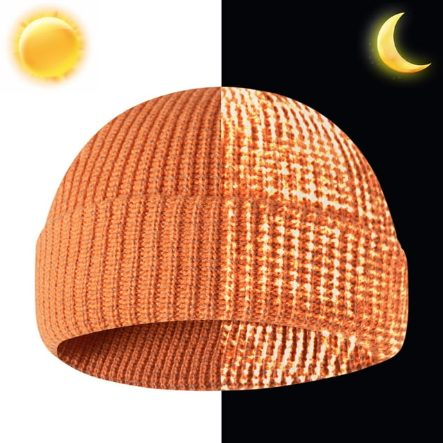 EGNMCR Reflective Beanie Beanie 2.0-Unisex Knitted Hat Stay Warm And Visible hat cap