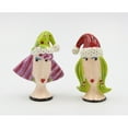 thumbnail image 2 of Ceramic Christmas Party Salt and Pepper Shakers Hand Painted Gift, 2 of 4