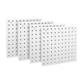 thumbnail image 1 of 4 Piece Pegboard Wall Organizer, White Pegboard Wall Hanging, Pegboard for Craft Room, Garage, Kitc, 1 of 5