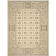Angle View: SAFAVIEH Courtyard Erin Traditional Indoor/Outdoor Area Rug Natural/Brown, 8' x 11'