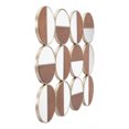 thumbnail image 3 of Zuo A12201 Multi Cycle de Couleur Miroir Rond&44; Or & Noyer, 3 of 7