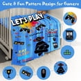 thumbnail image 2 of Gaming Blanket for Kids Teens 50"x40", Soft Fleece Gamer Throw Blankets for Boys, Comfy Throws for Couch Sofa Bed, Cute Fun Pattern, Cozy Warm Quilt Blanket for Teenagers Kids, Birthday Gifts, 2 of 6